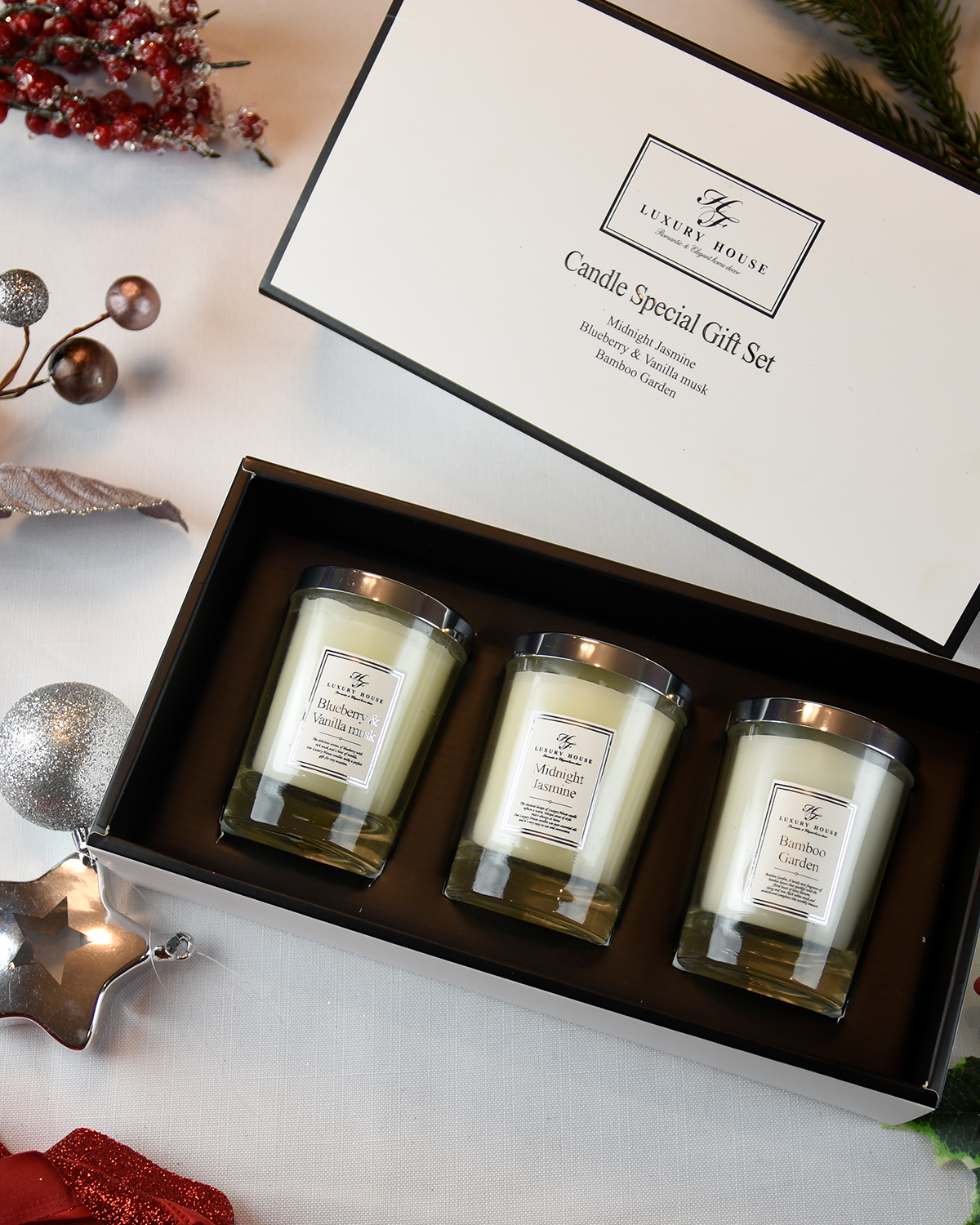 Luxury House Candle Special Gift Set Pc Aronica Diffuser